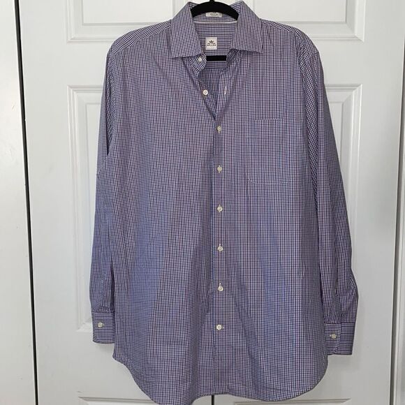 Peter Millar plaid button down shirt - Picture 2 of 7